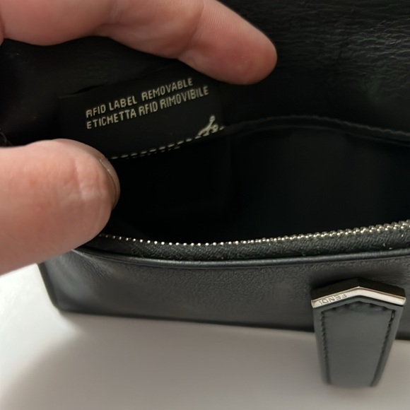 Fendi Beige/Black Leather Flap Continental Wallet - Picture 9 of 16